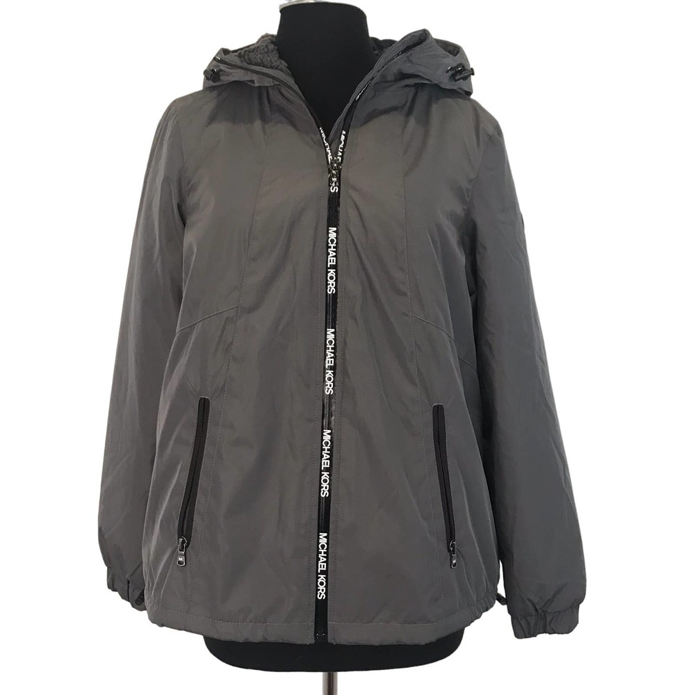 NWT MICHAEL Michael Kors Plush Lined Windbreaker